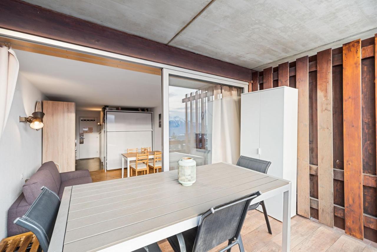 Chaleureux Studio A Anzere, Accessible A Ski, Proche De Tout Exterior foto